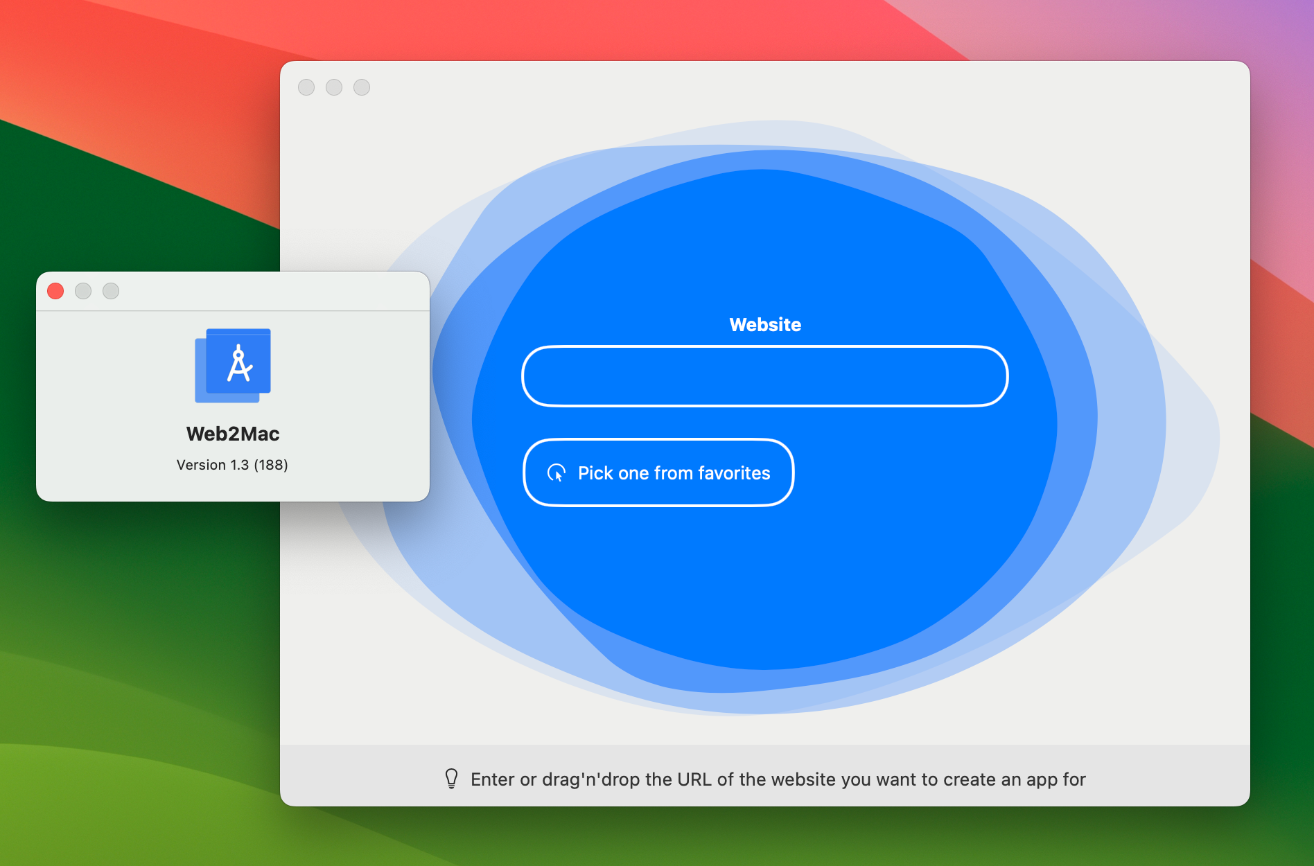 Web2Mac for Mac v1.3 将网站转为本地APP 免激活下载-1