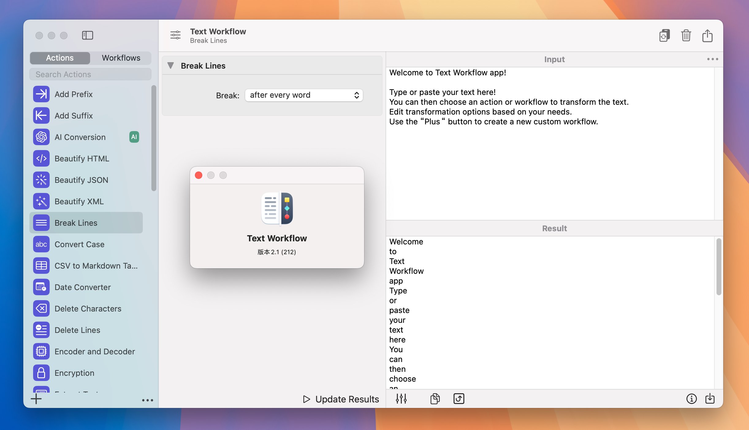 Text Workflow for Mac v2.1 文本格式转换工具 免激活下载-1