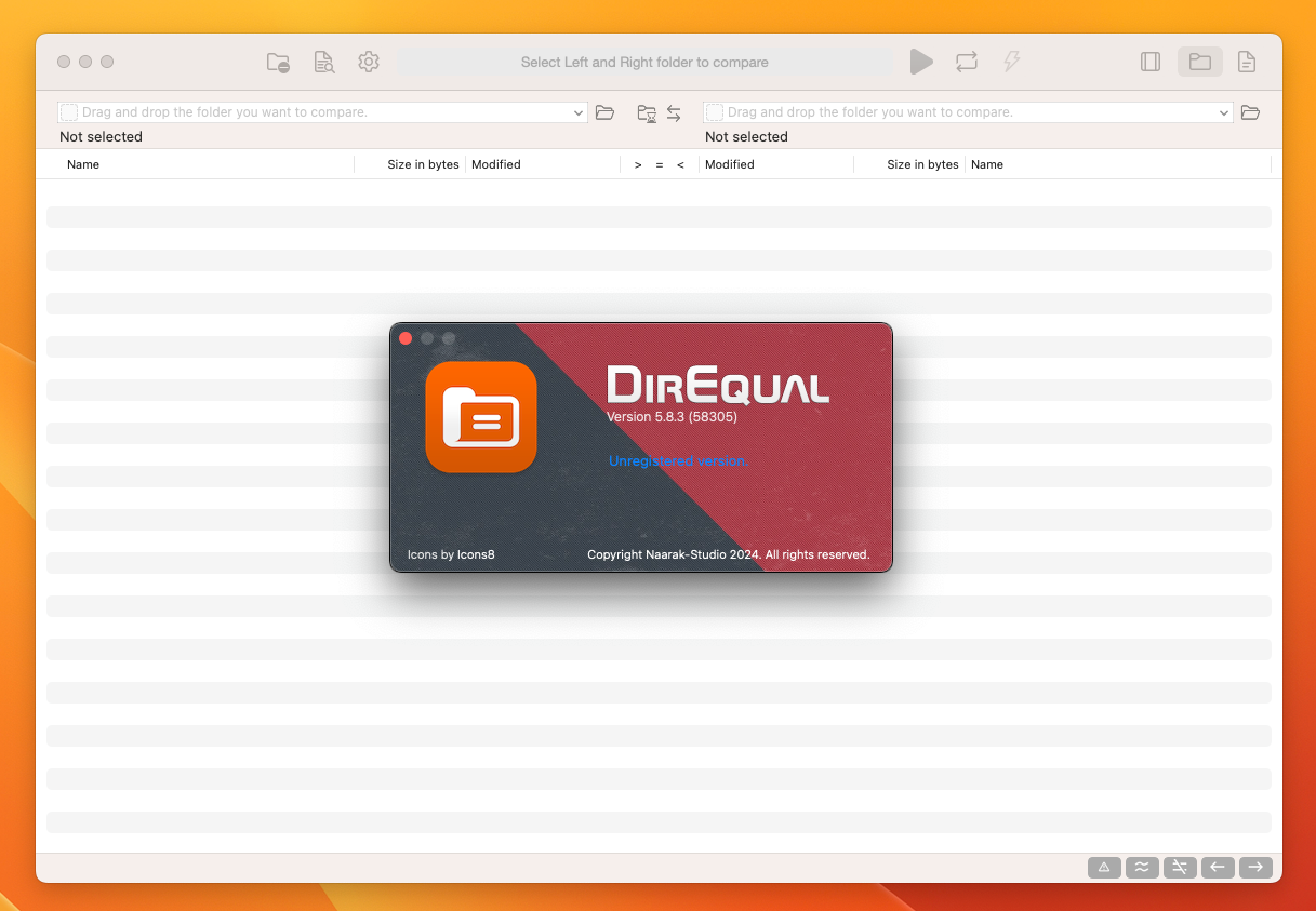 DirEqual for Mac v5.8.3.58305 文件夹比较工具 免激活下载-1