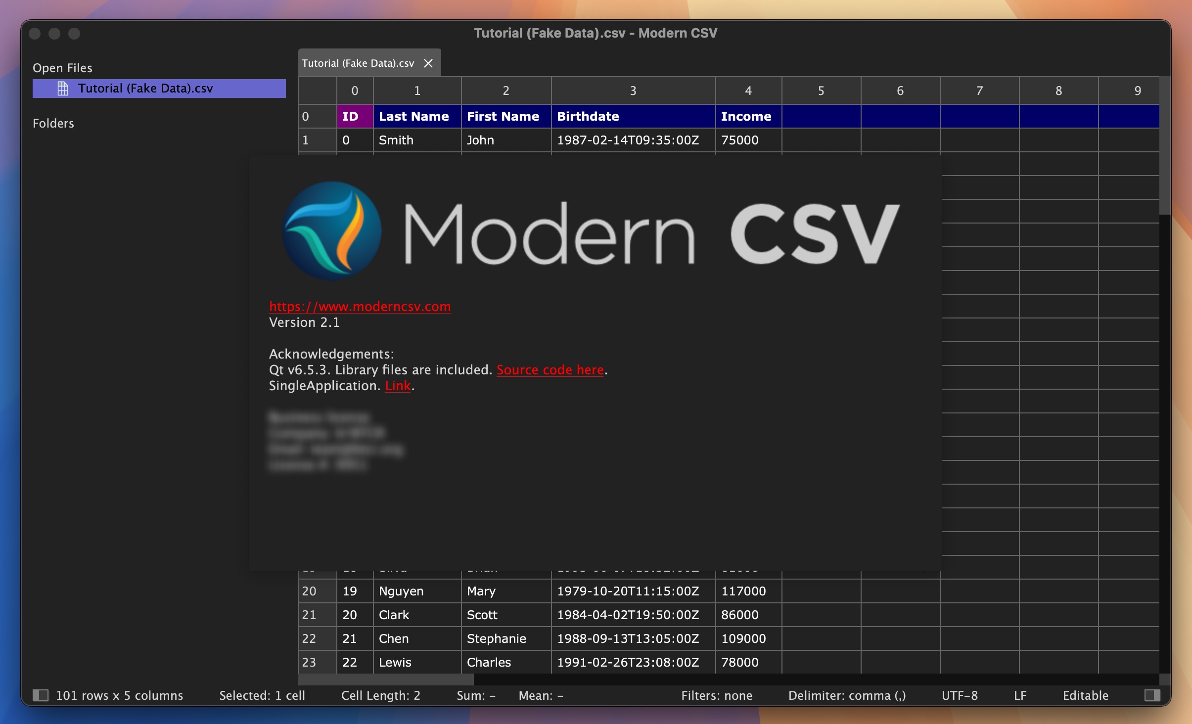 Modern CSV for Mac v2.1 CSV编辑器/查看器 免激活下载-1