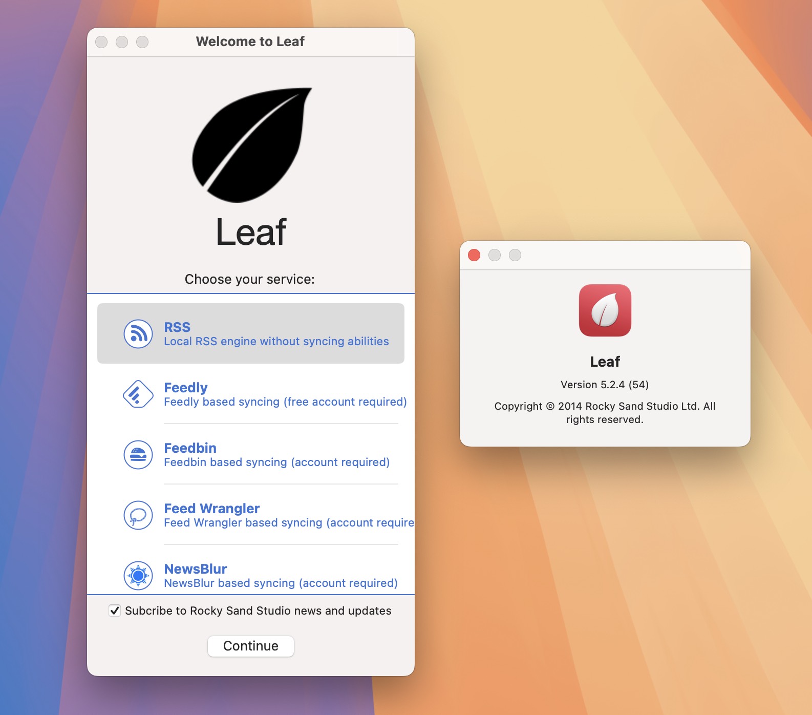 Leaf for Mac v5.2.4 好用的rss阅读器 免激活下载-1