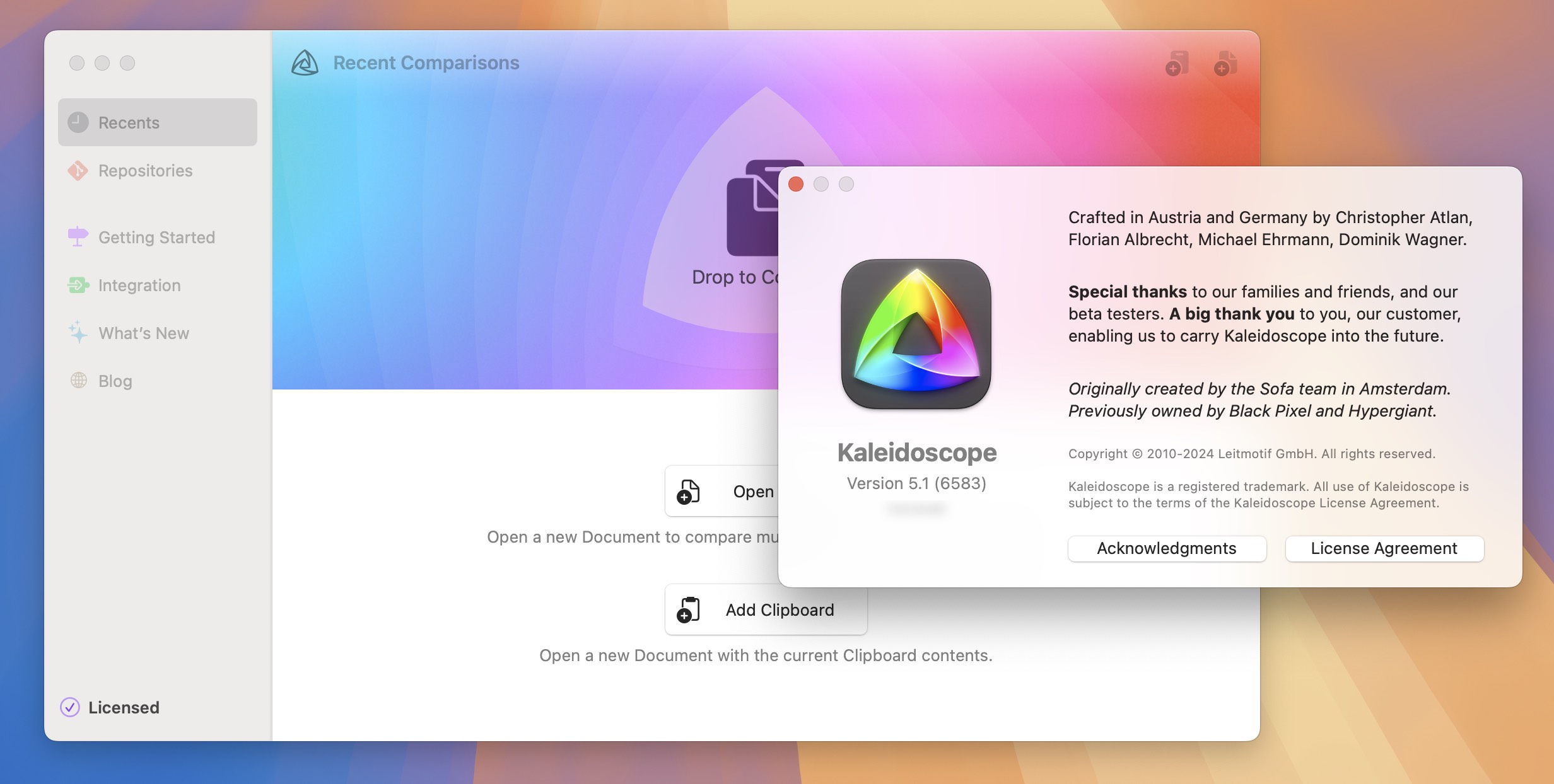 Kaleidoscope for Mac v5.1 图片和文本差异比较工具 免激活下载-1