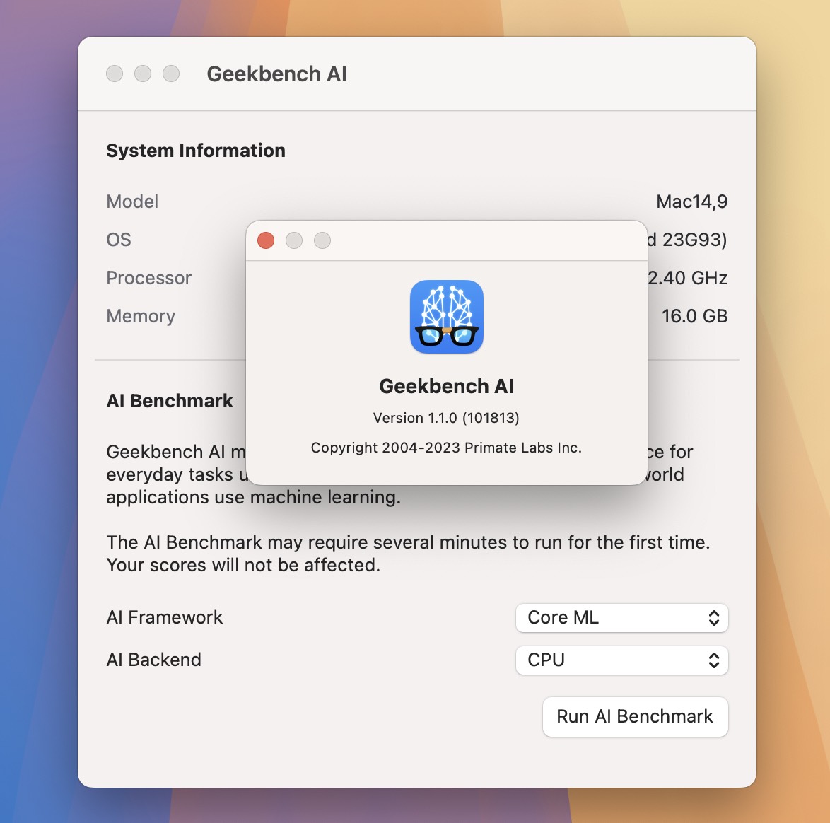 Geekbench AI for Mac v1.1.0 跨平台的AI基准测试 免激活下载-1