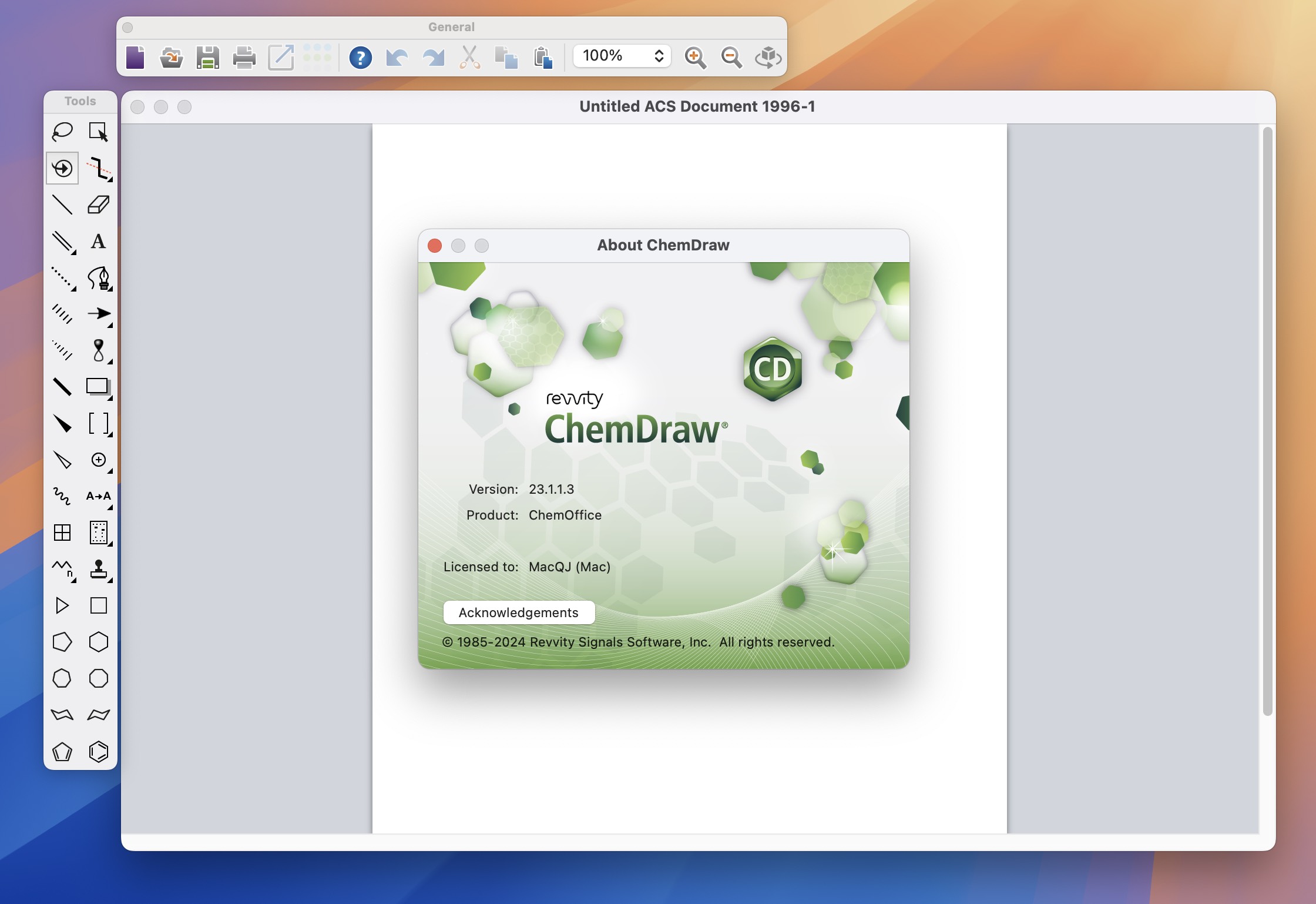 ChemDraw Professional 23 for Mac v23.1.1.3 化学结构和生物绘图软件 免激活下载-1