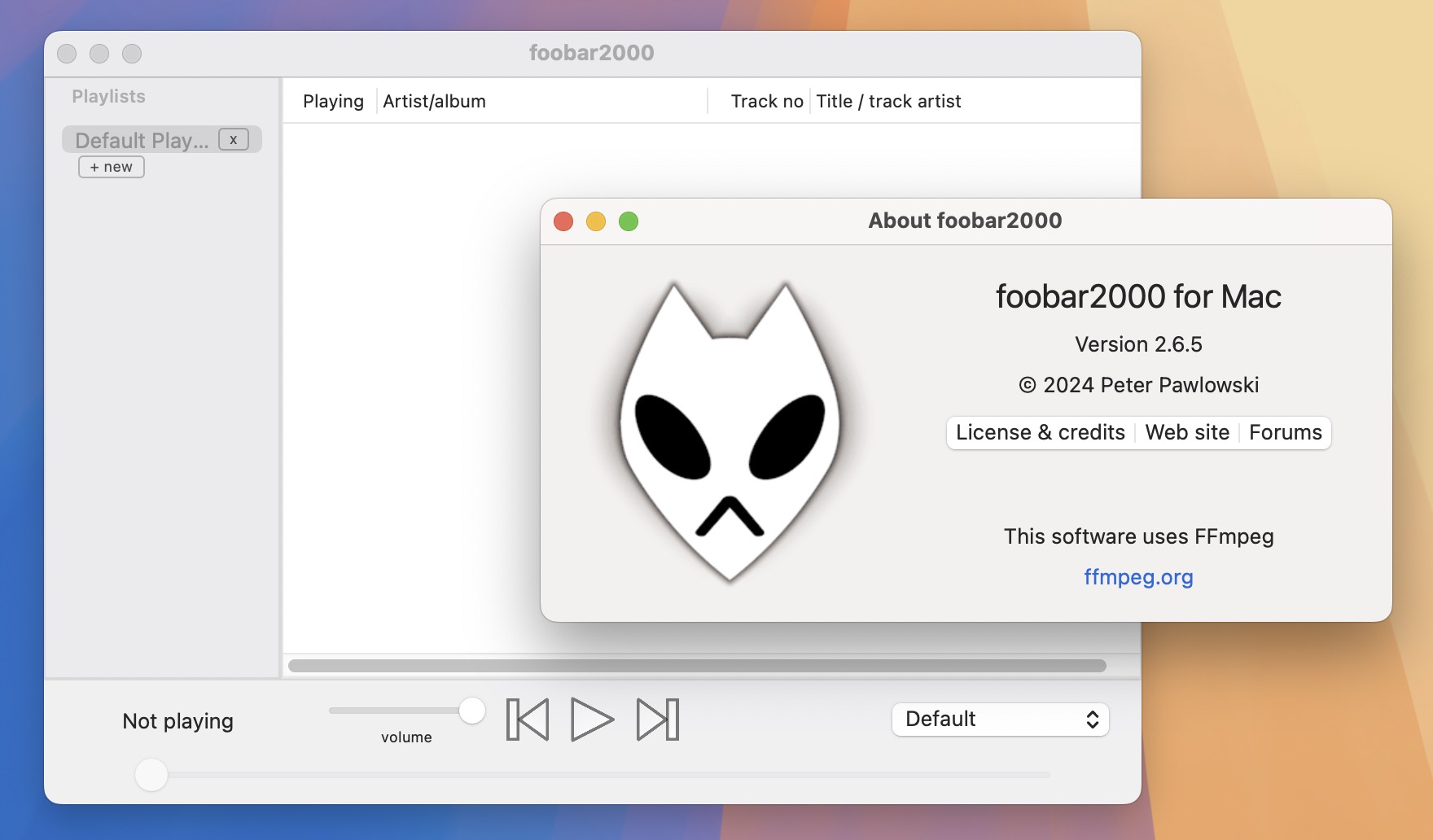 foobar2000 for Mac v2.6.5 多功能音频播放器 免激活下载-1