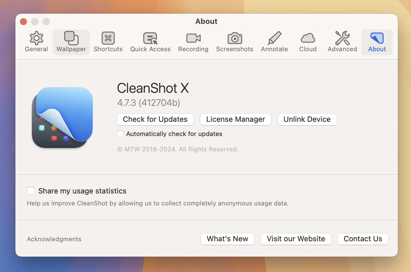 CleanShot X for Mac v4.7.3 录屏截图标注工具 免激活下载-1