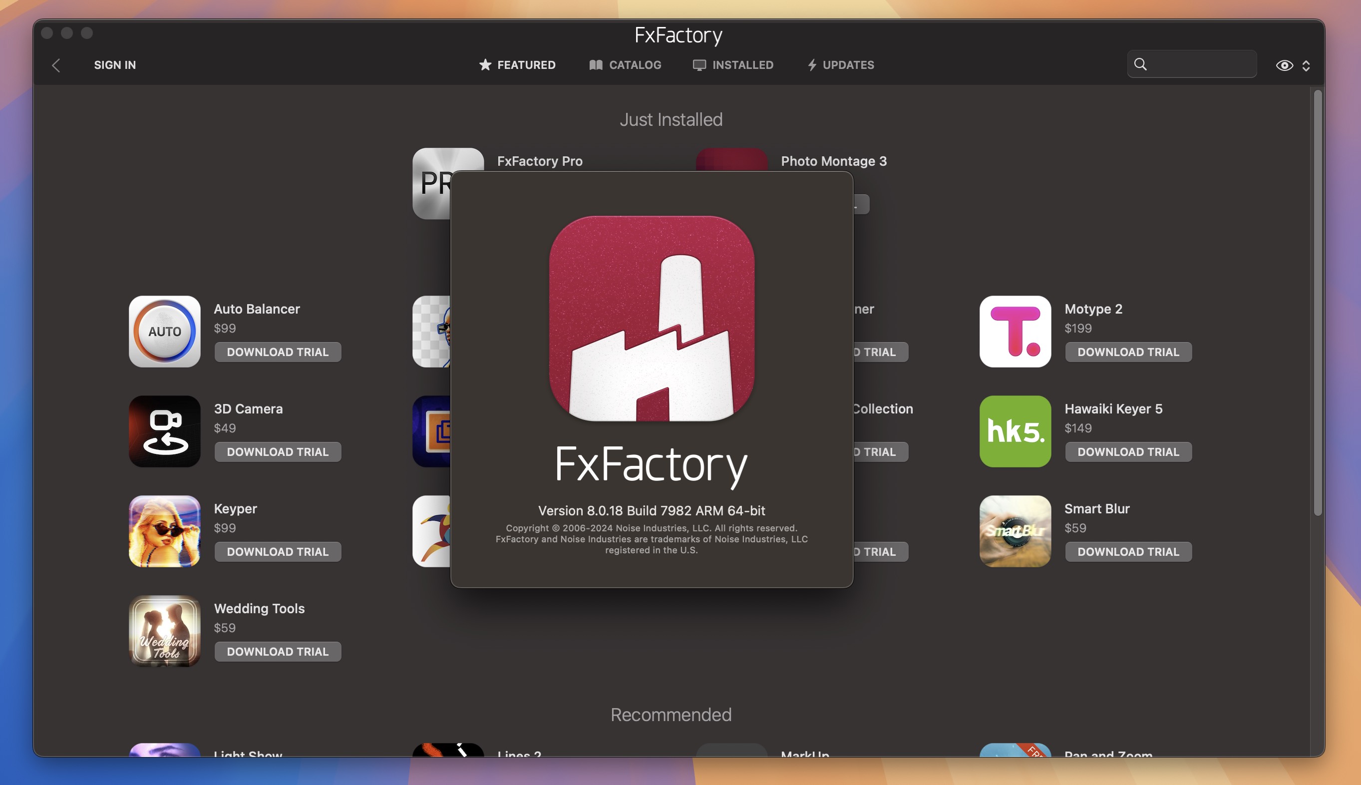 FxFactory for Mac v8.0.18.7982 视频特效处理插件管理包 免激活下载-1