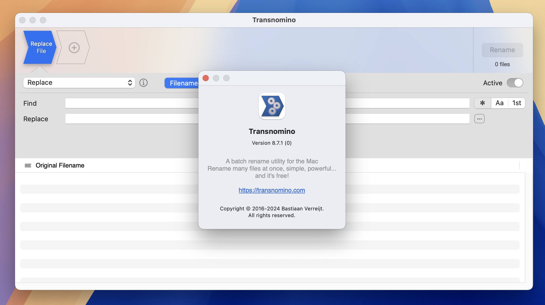 Transnomino for Mac v8.7.1 文件批量重命名工具 免激活下载-1