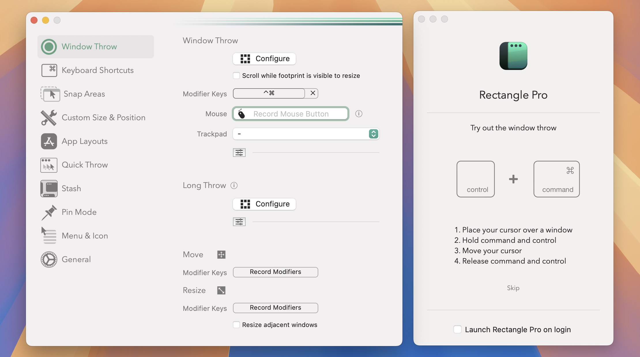 Rectangle Pro for Mac v3.0.37 光标快速移动和管理窗口的工具 免激活下载-1