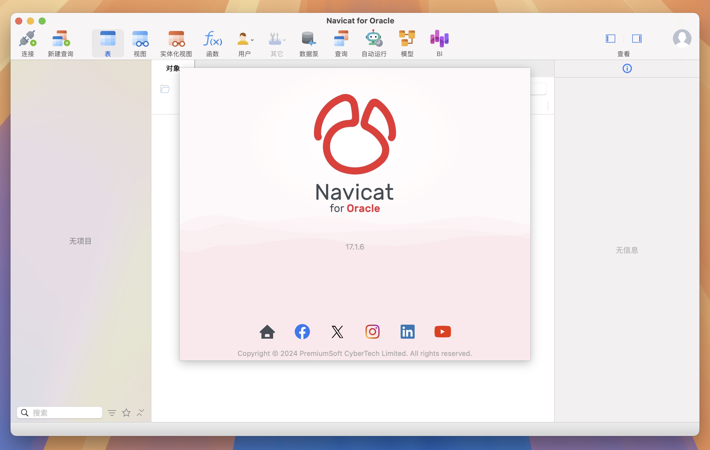 Navicat for Oracle for Mac v17.1.6 专业数据库管理工具 免激活下载-1