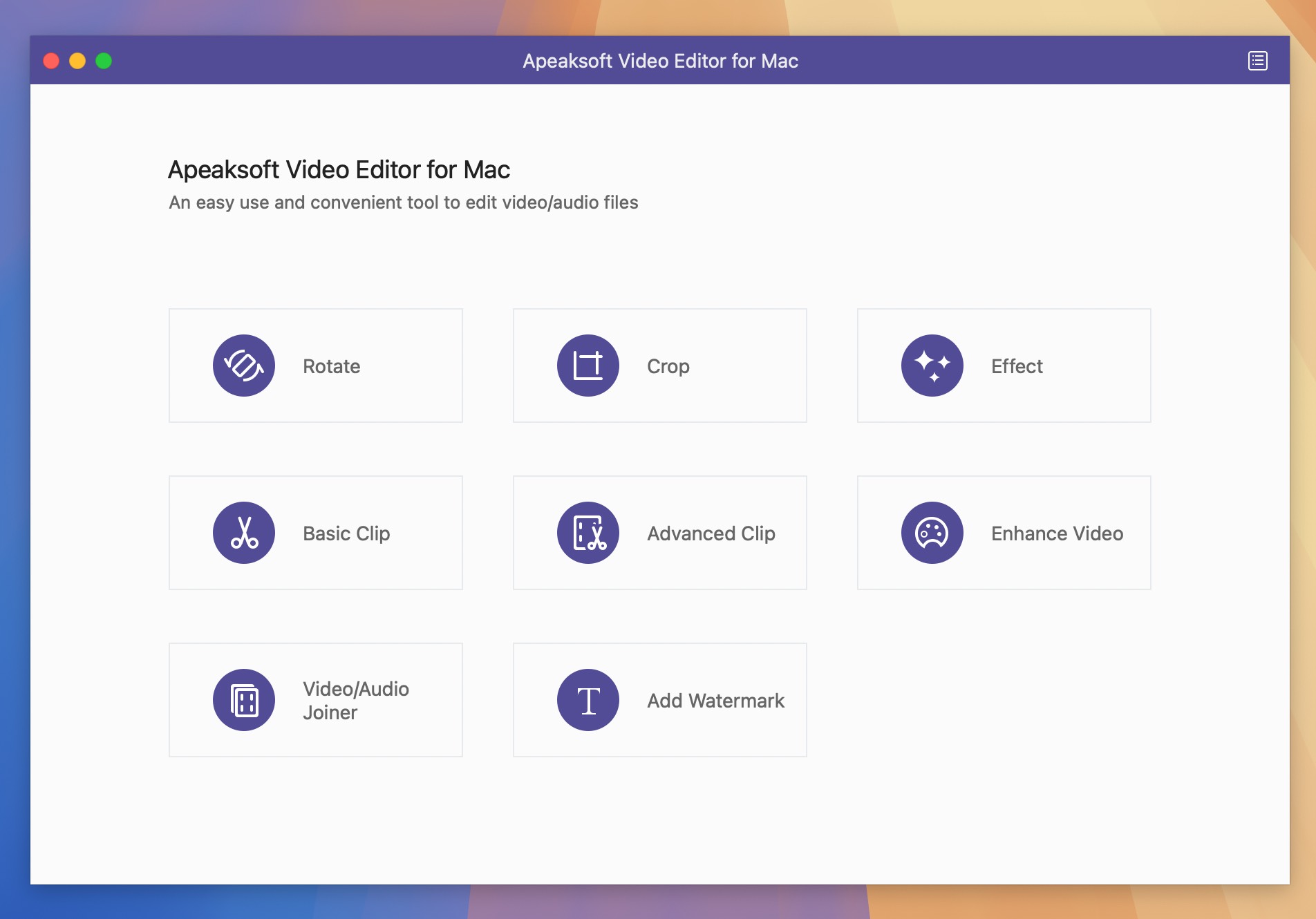 Apeaksoft Video Editor for Mac v1.0.56 视频编辑处理软件 免激活下载-1