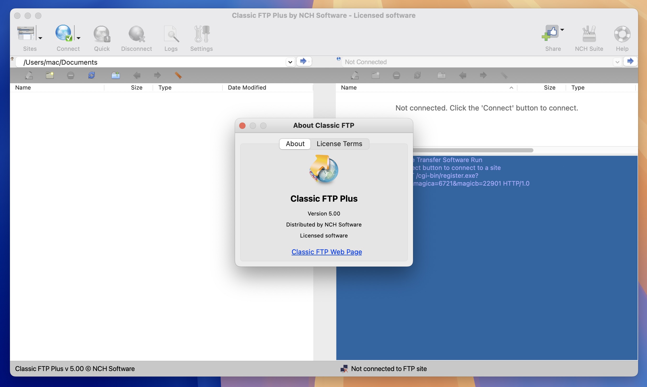NCH ClassicFTP for Mac v5.0 FTP文件管理客户端 免激活下载-1