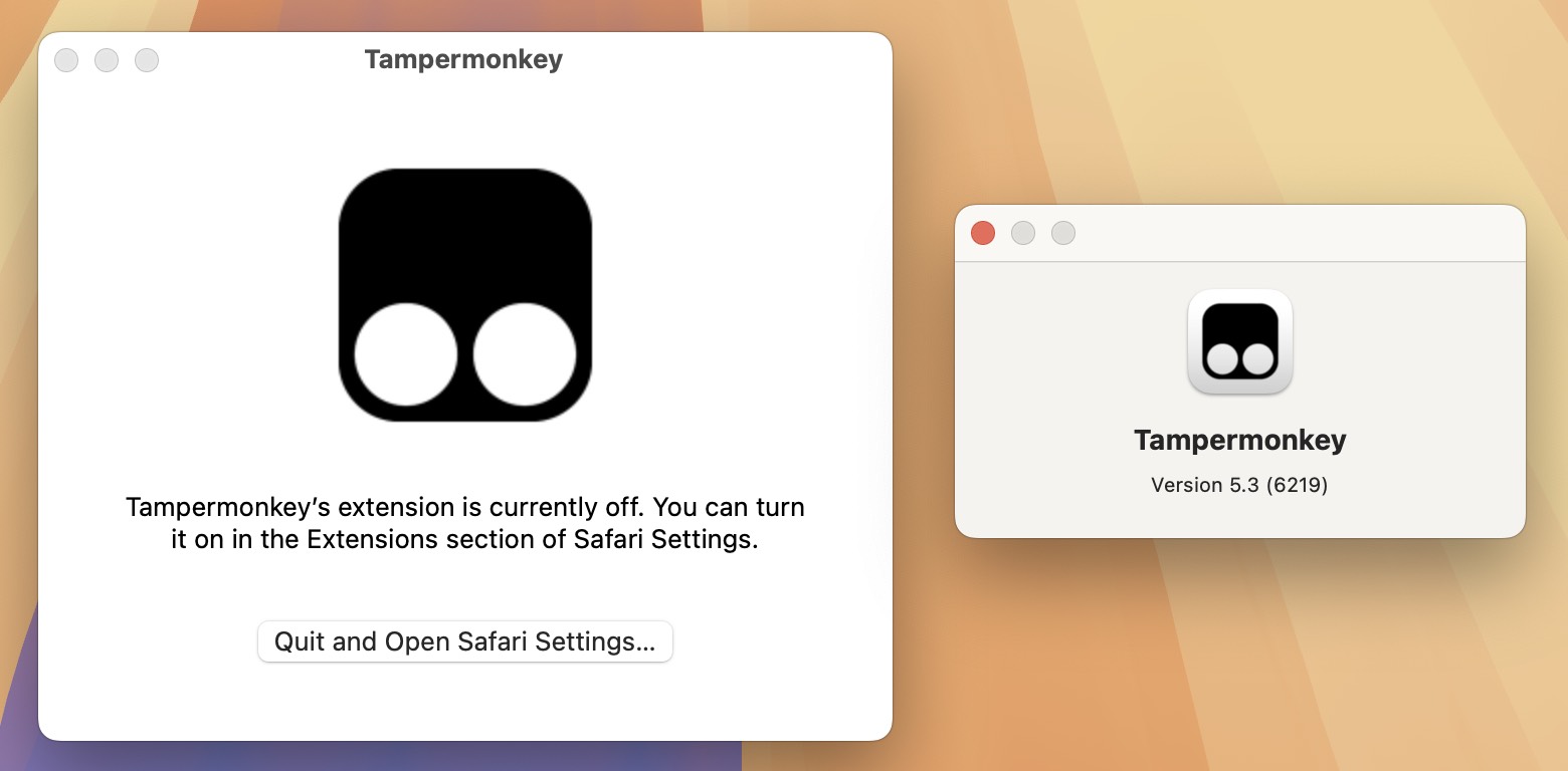 Tampermonkey for Mac v5.3 油猴脚本Safari浏览器插件 免激活下载-1