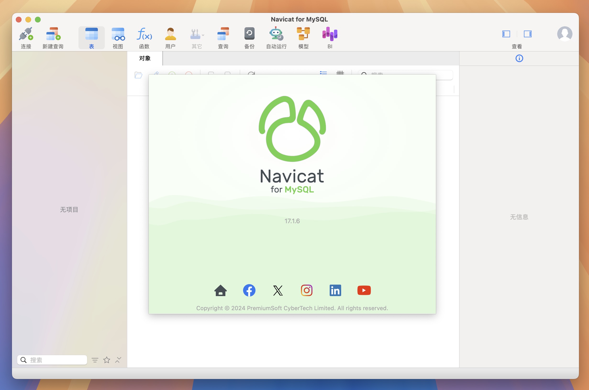 Navicat for MySQL for Mac v17.1.6 数据库开发管理工具 免激活下载-1