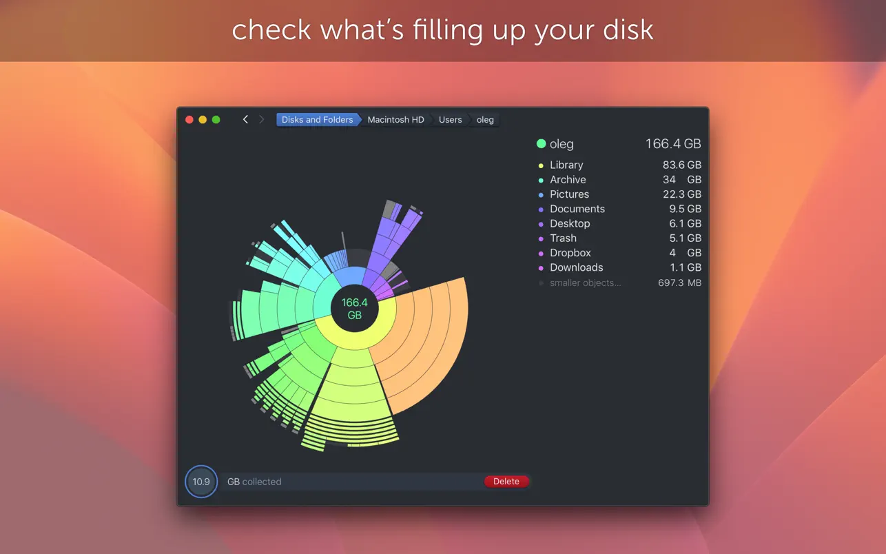 DaisyDisk for Mac v4.30 可视化磁盘清理工具 免激活下载-1